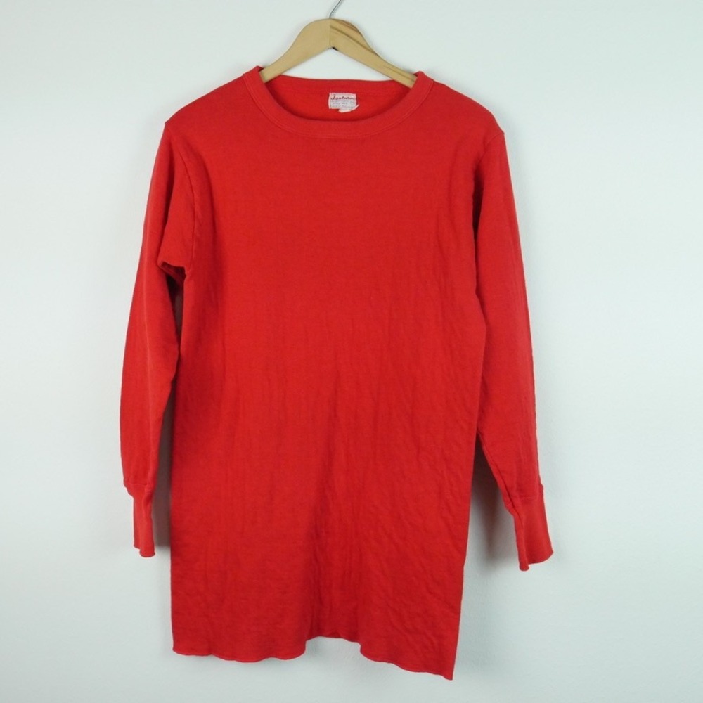 Vintage Duofold Two Layer Fabric Red Thermal Shirt Style 419 Mens 46 Base Layer
